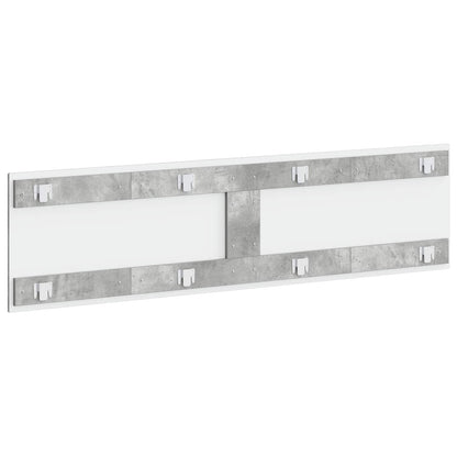 vidaXL Wall-Mounted Headboard ARNHEM Concrete Grey Engineered Wood