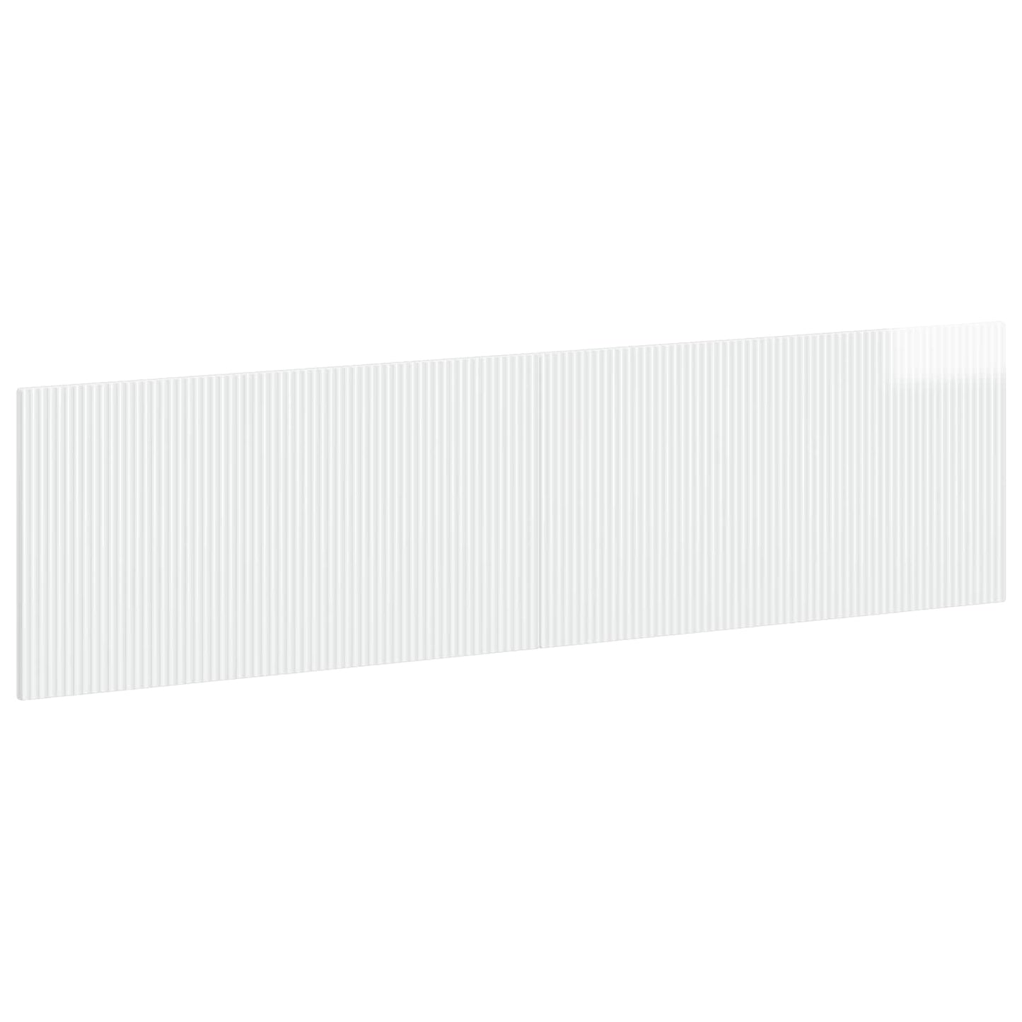 vidaXL Wall-Mounted Headboard ARNHEM High Gloss White Engineered Wood