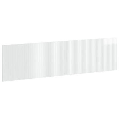 vidaXL Wall-Mounted Headboard ARNHEM High Gloss White Engineered Wood