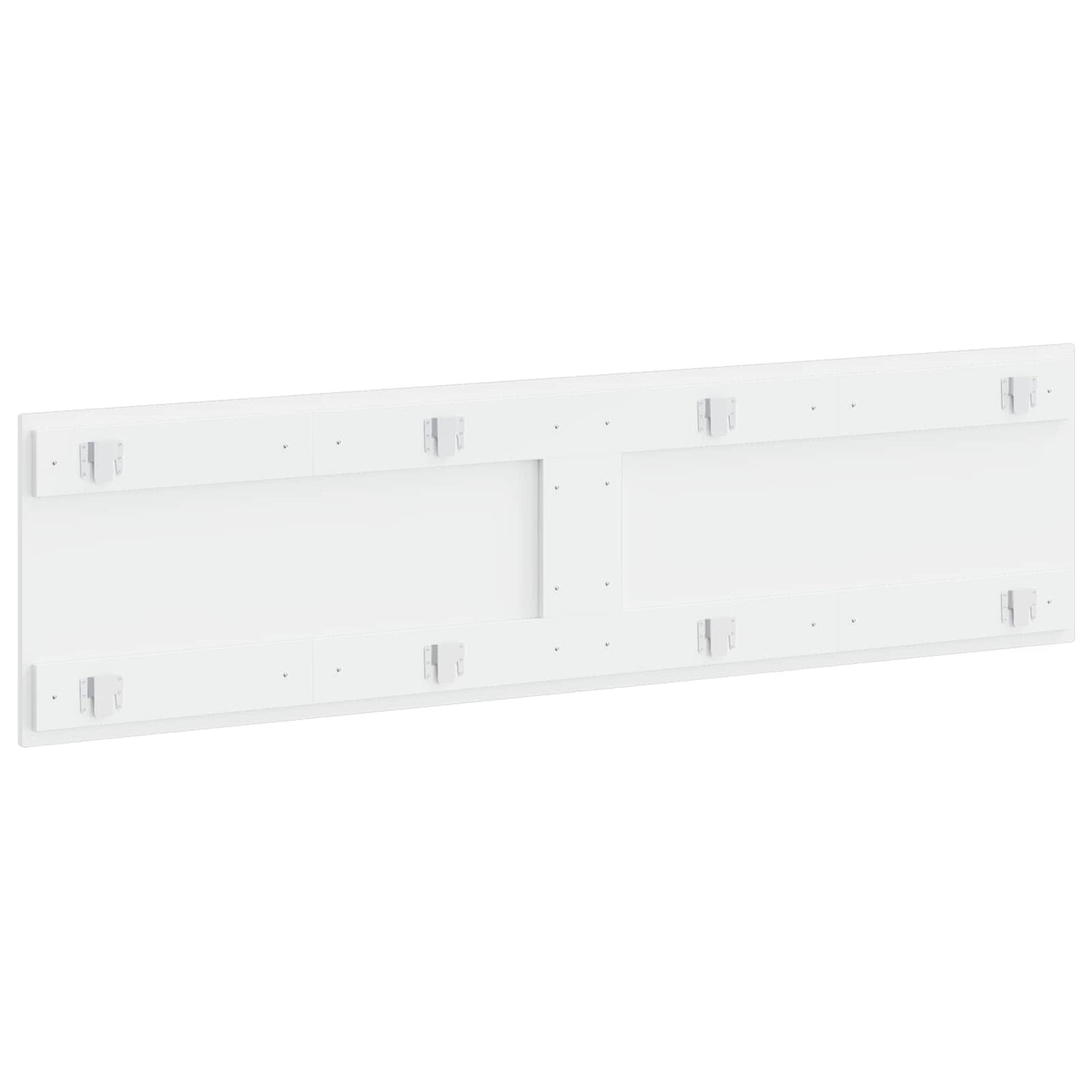 vidaXL Wall-Mounted Headboard ARNHEM High Gloss White Engineered Wood