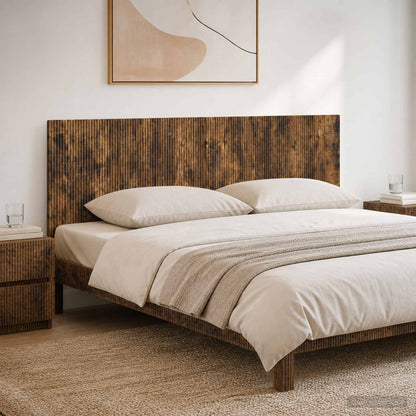 vidaXL Wall-Mounted Headboard ARNHEM Smoked Oak Engineered Wood