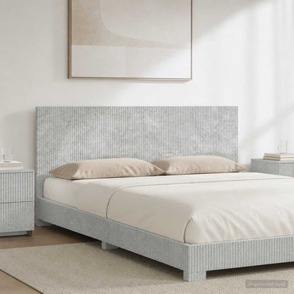 vidaXL Wall-Mounted Headboard ARNHEM Concrete Grey Engineered Wood
