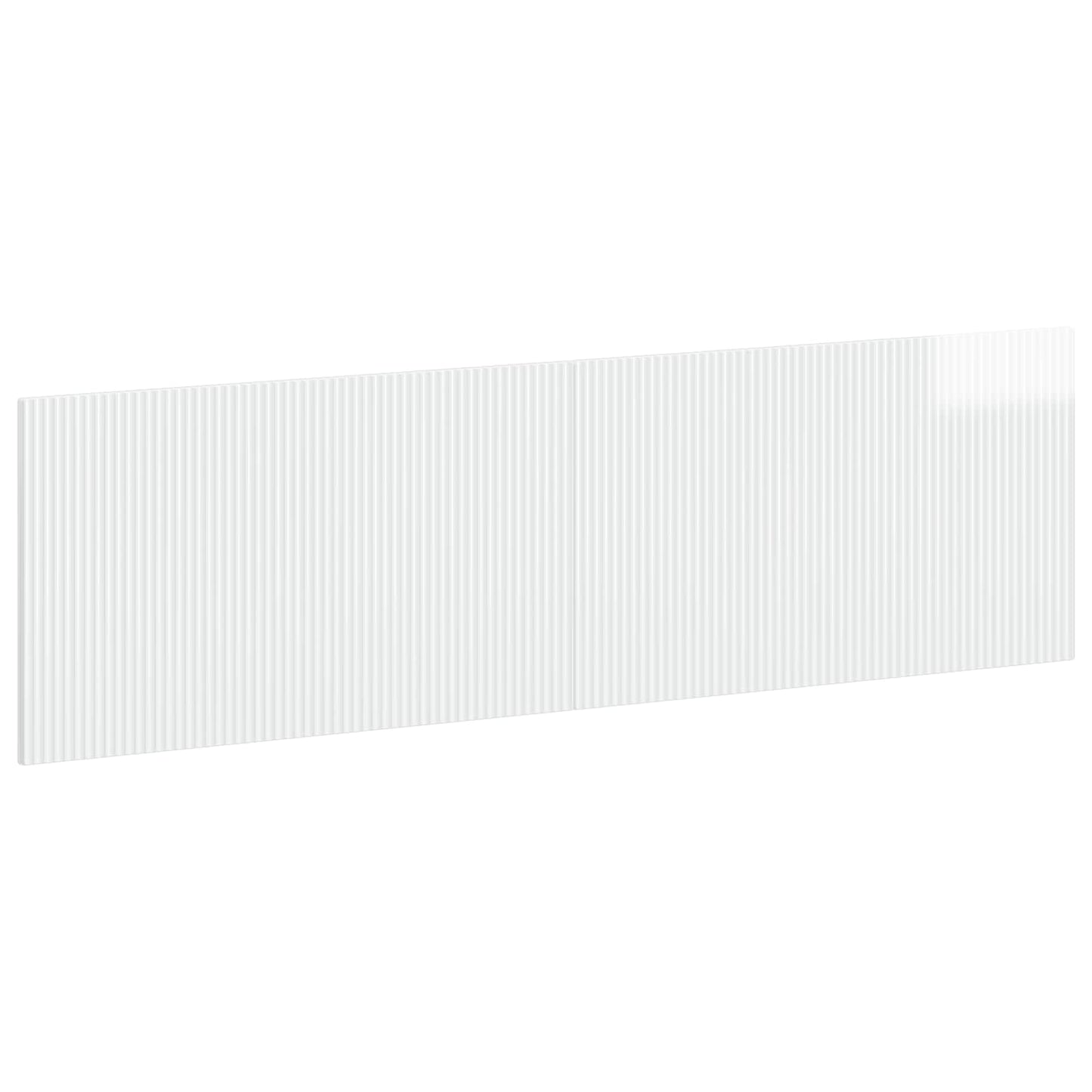vidaXL Wall-Mounted Headboard ARNHEM High Gloss White Engineered Wood