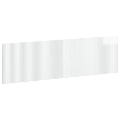 vidaXL Wall-Mounted Headboard ARNHEM High Gloss White Engineered Wood