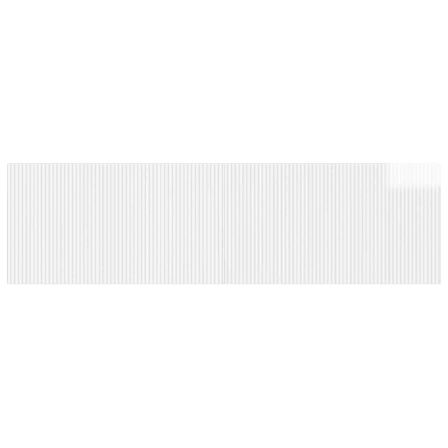 vidaXL Wall-Mounted Headboard ARNHEM High Gloss White Engineered Wood