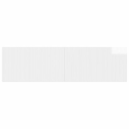 vidaXL Wall-Mounted Headboard ARNHEM High Gloss White Engineered Wood