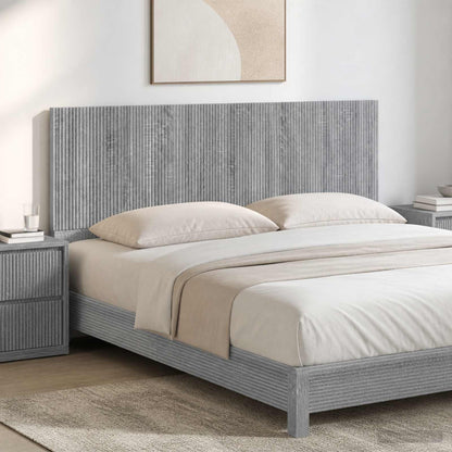 vidaXL Wall-Mounted Headboard ARNHEM Grey Sonoma Engineered Wood