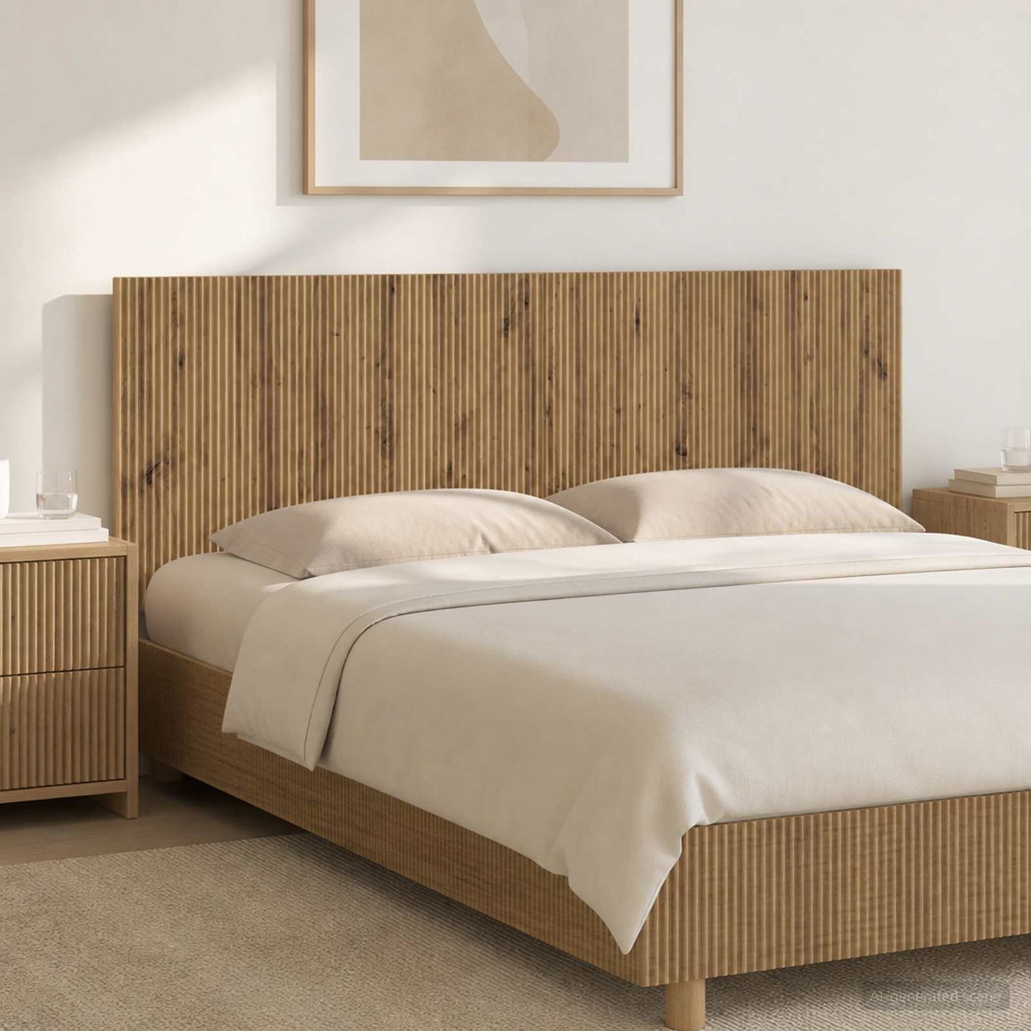 vidaXL Wall-Mounted Headboard ARNHEM Artisan Oak Engineered Wood