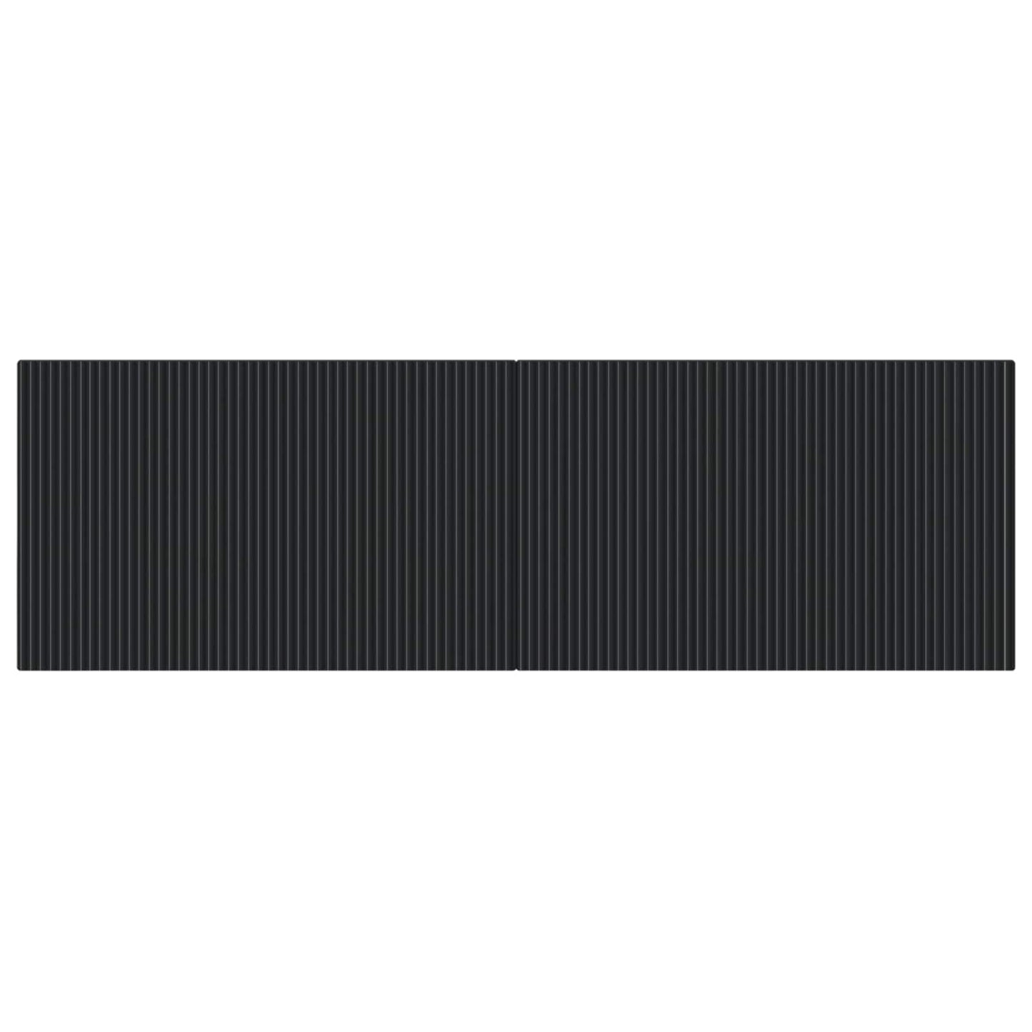vidaXL Wall-Mounted Headboard ARNHEM Black Engineered Wood