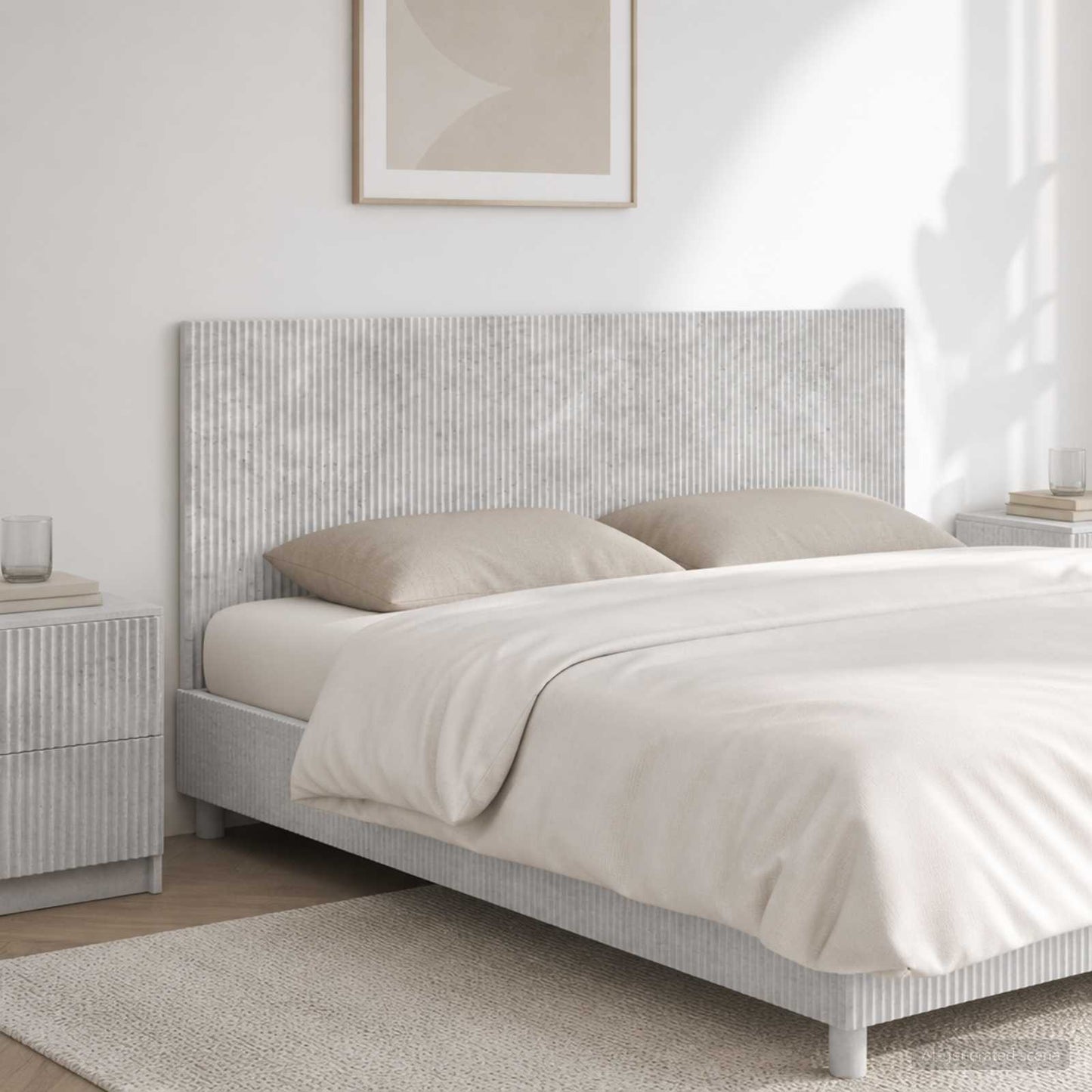 vidaXL Wall-Mounted Headboard ARNHEM Concrete Grey Engineered Wood