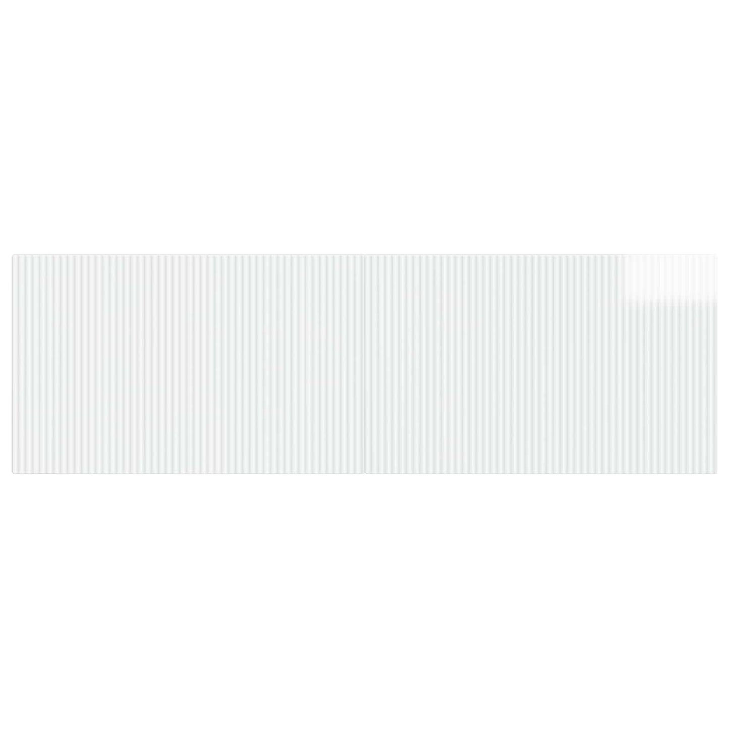 vidaXL Wall-Mounted Headboard ARNHEM High Gloss White Engineered Wood