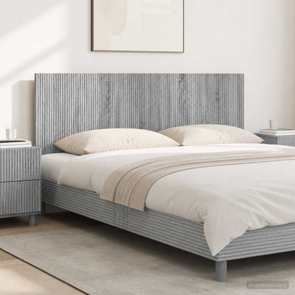 vidaXL Wall-Mounted Headboard ARNHEM Grey Sonoma Engineered Wood