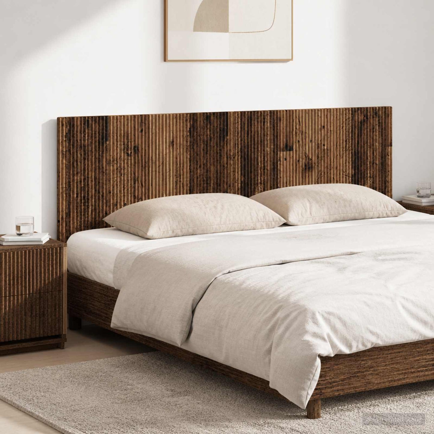 vidaXL Wall-Mounted Headboard ARNHEM Old Wood Engineered Wood