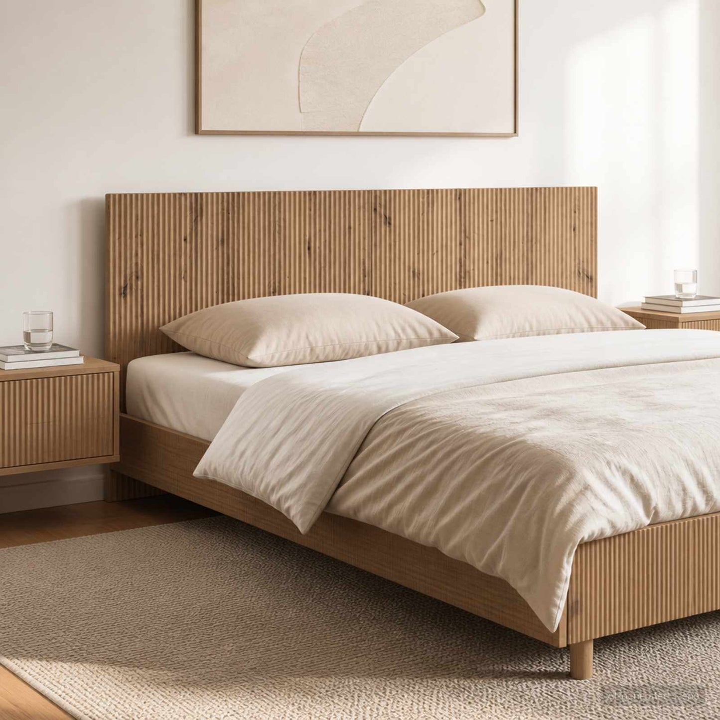 vidaXL Wall-Mounted Headboard ARNHEM Artisan Oak Engineered Wood