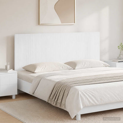 vidaXL Wall-Mounted Headboard ARNHEM White Engineered Wood