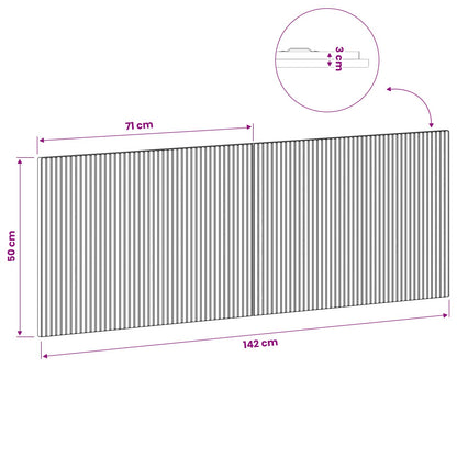 vidaXL Wall-Mounted Headboard ARNHEM White Engineered Wood