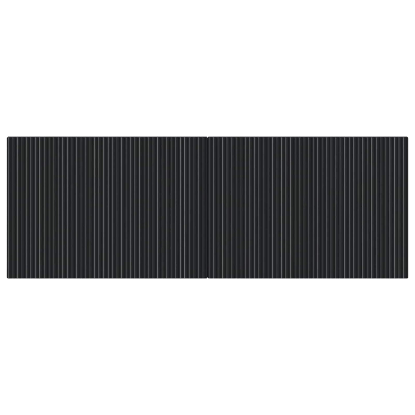 vidaXL Wall-Mounted Headboard ARNHEM Black Engineered Wood