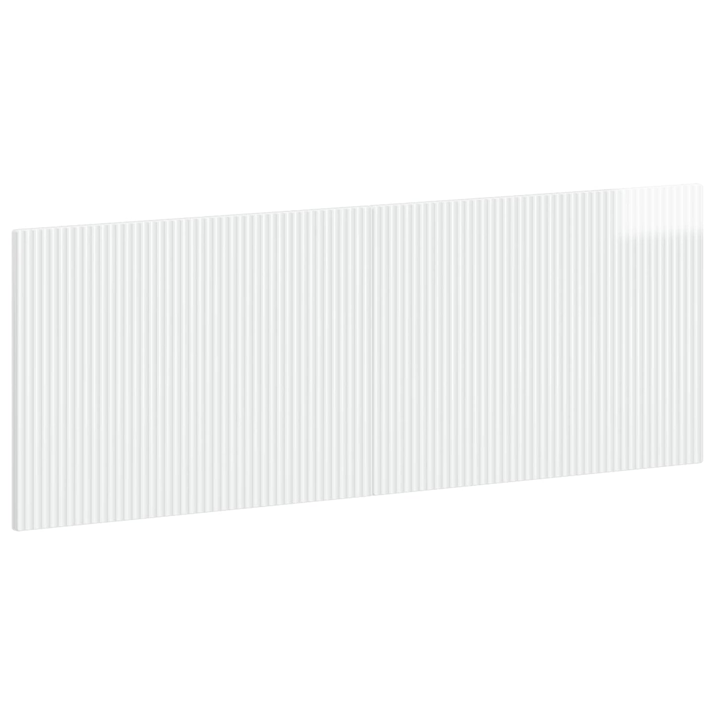vidaXL Wall-Mounted Headboard ARNHEM High Gloss White Engineered Wood