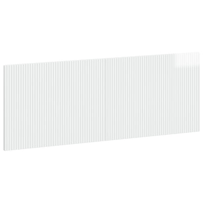 vidaXL Wall-Mounted Headboard ARNHEM High Gloss White Engineered Wood