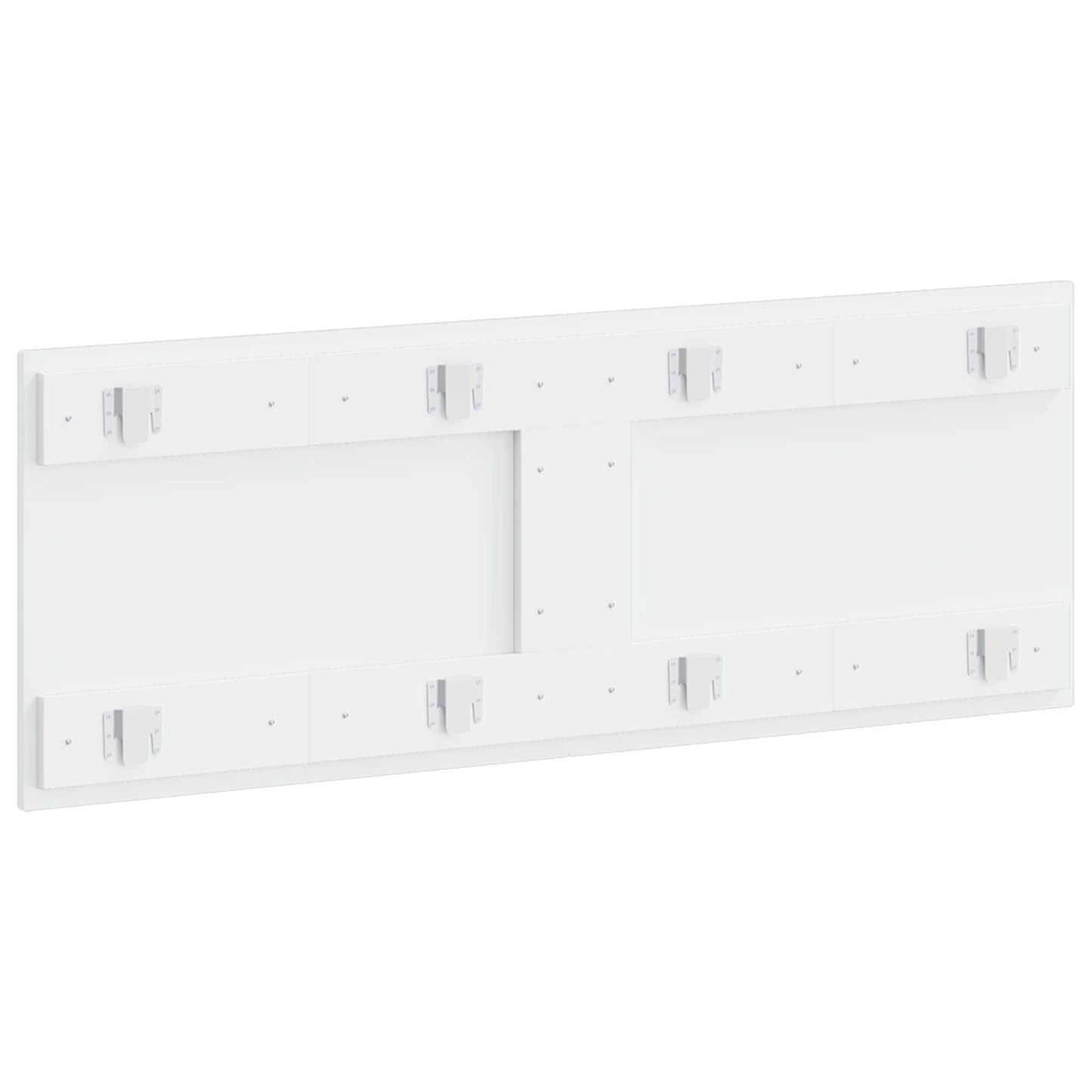 vidaXL Wall-Mounted Headboard ARNHEM High Gloss White Engineered Wood