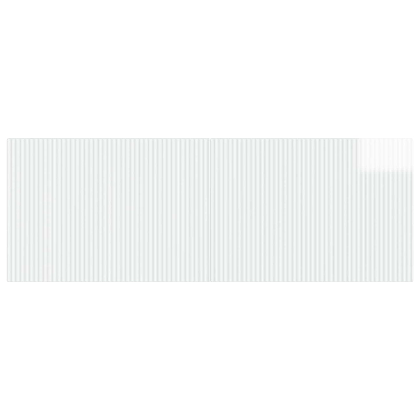 vidaXL Wall-Mounted Headboard ARNHEM High Gloss White Engineered Wood