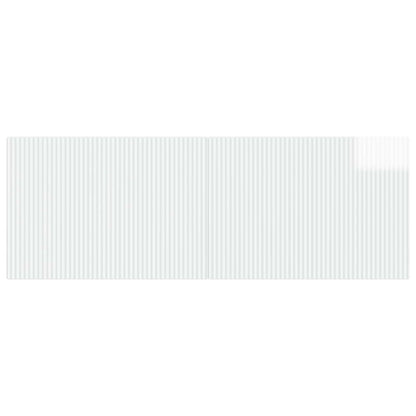 vidaXL Wall-Mounted Headboard ARNHEM High Gloss White Engineered Wood