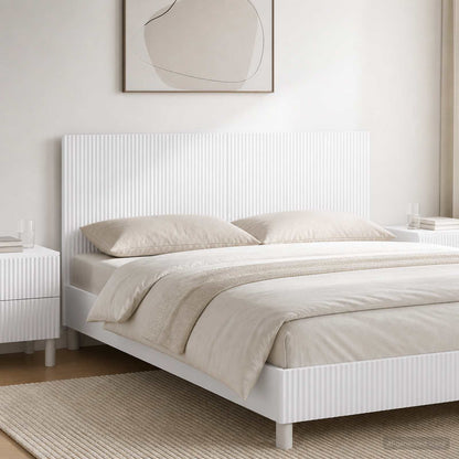 vidaXL Wall-Mounted Headboard ARNHEM White Engineered Wood