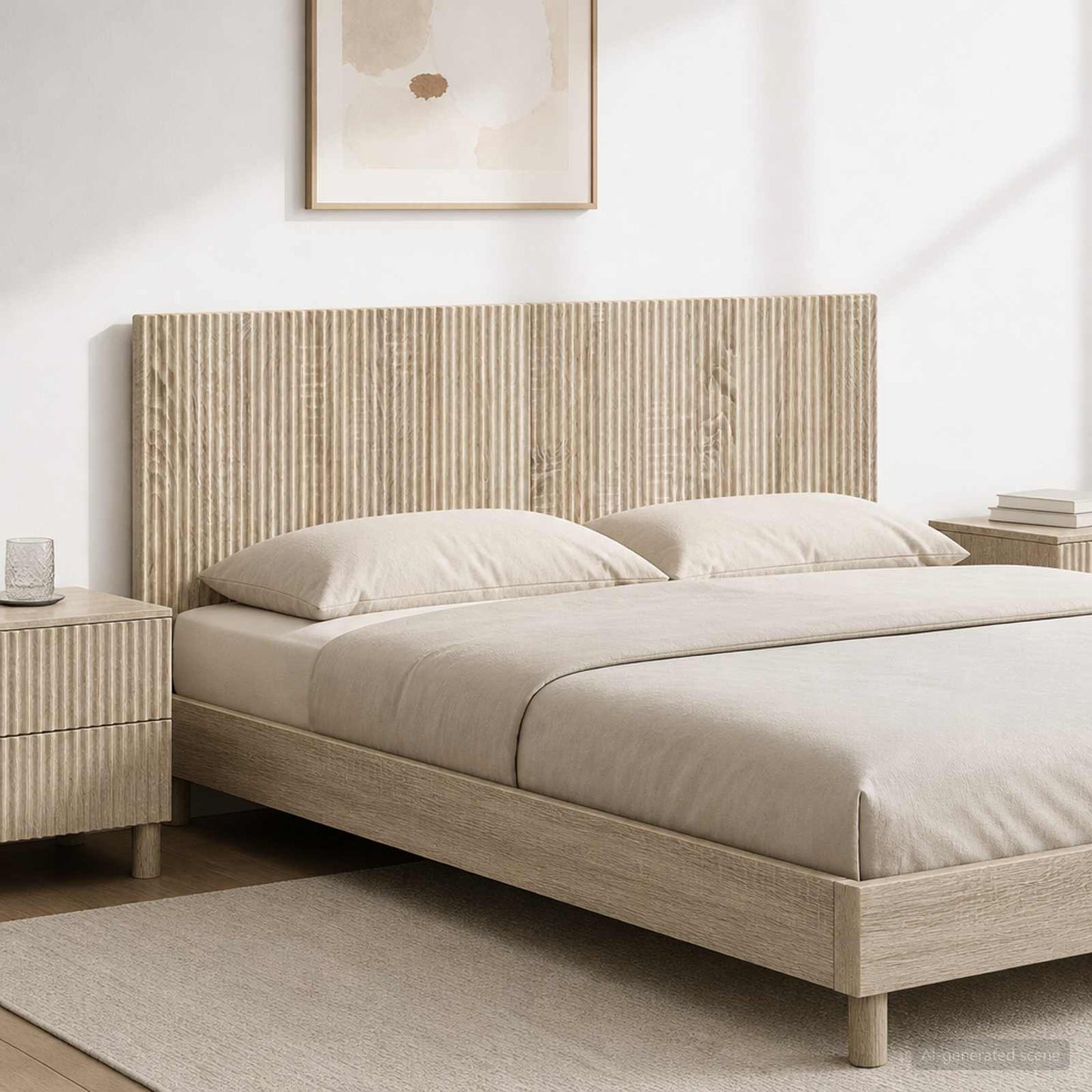 vidaXL Wall-Mounted Headboard ARNHEM Sonoma Oak Engineered Wood
