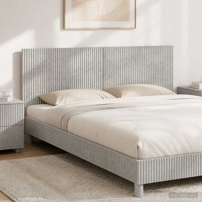 vidaXL Wall-Mounted Headboard ARNHEM Concrete Grey Engineered Wood
