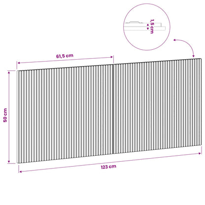 vidaXL Wall-Mounted Headboard ARNHEM Concrete Grey Engineered Wood