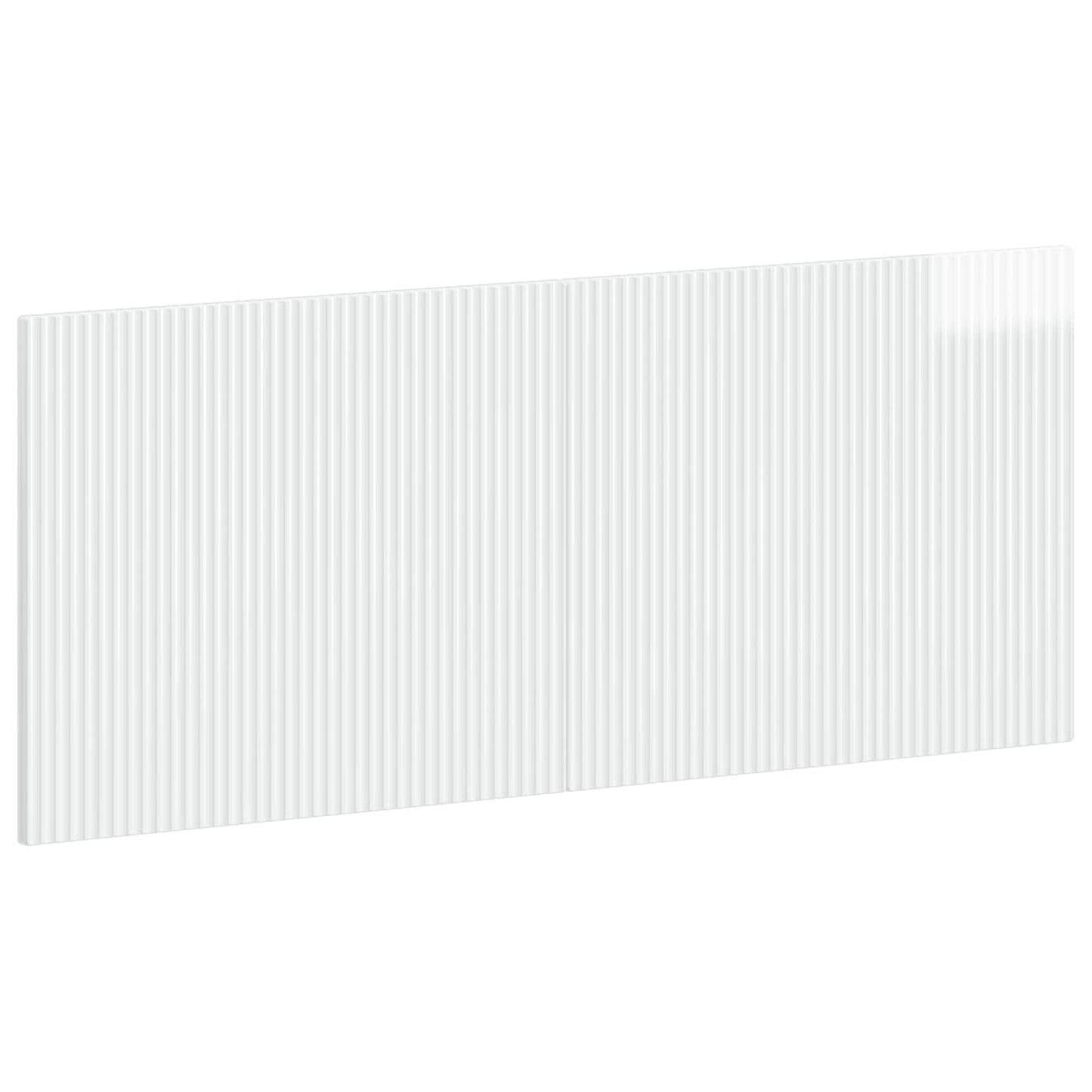 vidaXL Wall-Mounted Headboard ARNHEM High Gloss White Engineered Wood