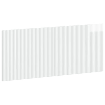 vidaXL Wall-Mounted Headboard ARNHEM High Gloss White Engineered Wood