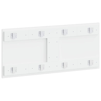 vidaXL Wall-Mounted Headboard ARNHEM High Gloss White Engineered Wood