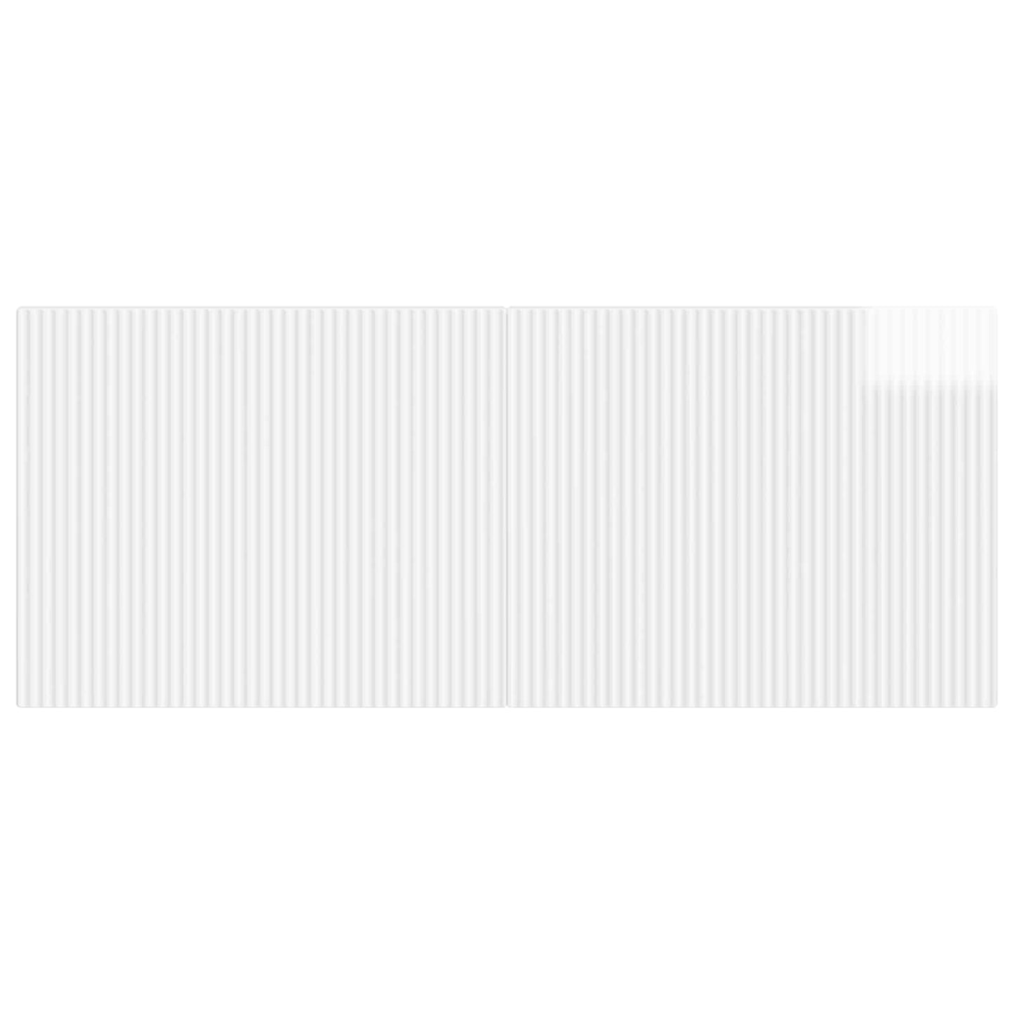 vidaXL Wall-Mounted Headboard ARNHEM High Gloss White Engineered Wood