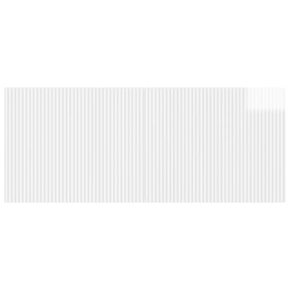 vidaXL Wall-Mounted Headboard ARNHEM High Gloss White Engineered Wood