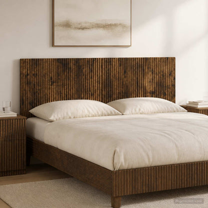 vidaXL Wall-Mounted Headboard ARNHEM Smoked Oak Engineered Wood