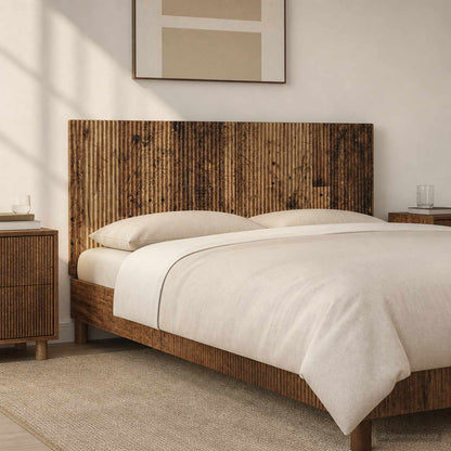 vidaXL Wall-Mounted Headboard ARNHEM Old Wood Engineered Wood