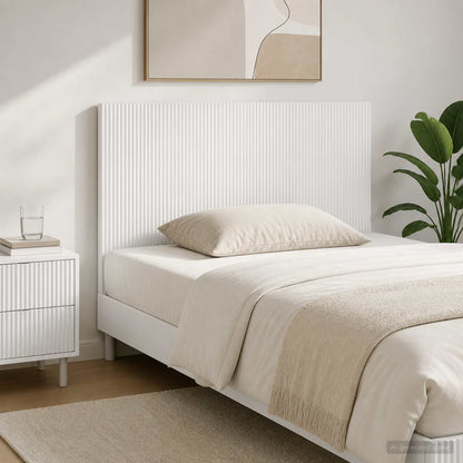 vidaXL Wall-Mounted Headboard ARNHEM White Engineered Wood