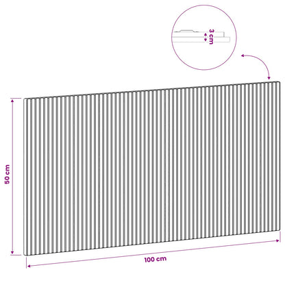 vidaXL Wall-Mounted Headboard ARNHEM White Engineered Wood