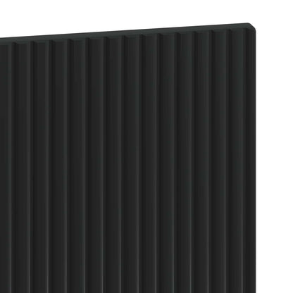 vidaXL Wall-Mounted Headboard ARNHEM Black Engineered Wood