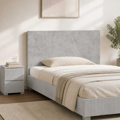 vidaXL Wall-Mounted Headboard ARNHEM Concrete Grey Engineered Wood