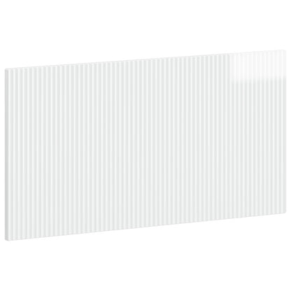 vidaXL Wall-Mounted Headboard ARNHEM High Gloss White Engineered Wood