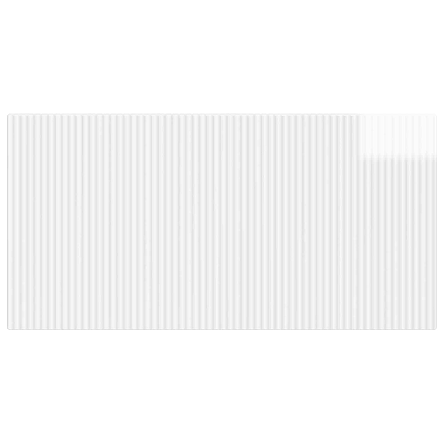 vidaXL Wall-Mounted Headboard ARNHEM High Gloss White Engineered Wood