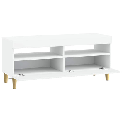 vidaXL LED TV Cabinet White Engineered Wood