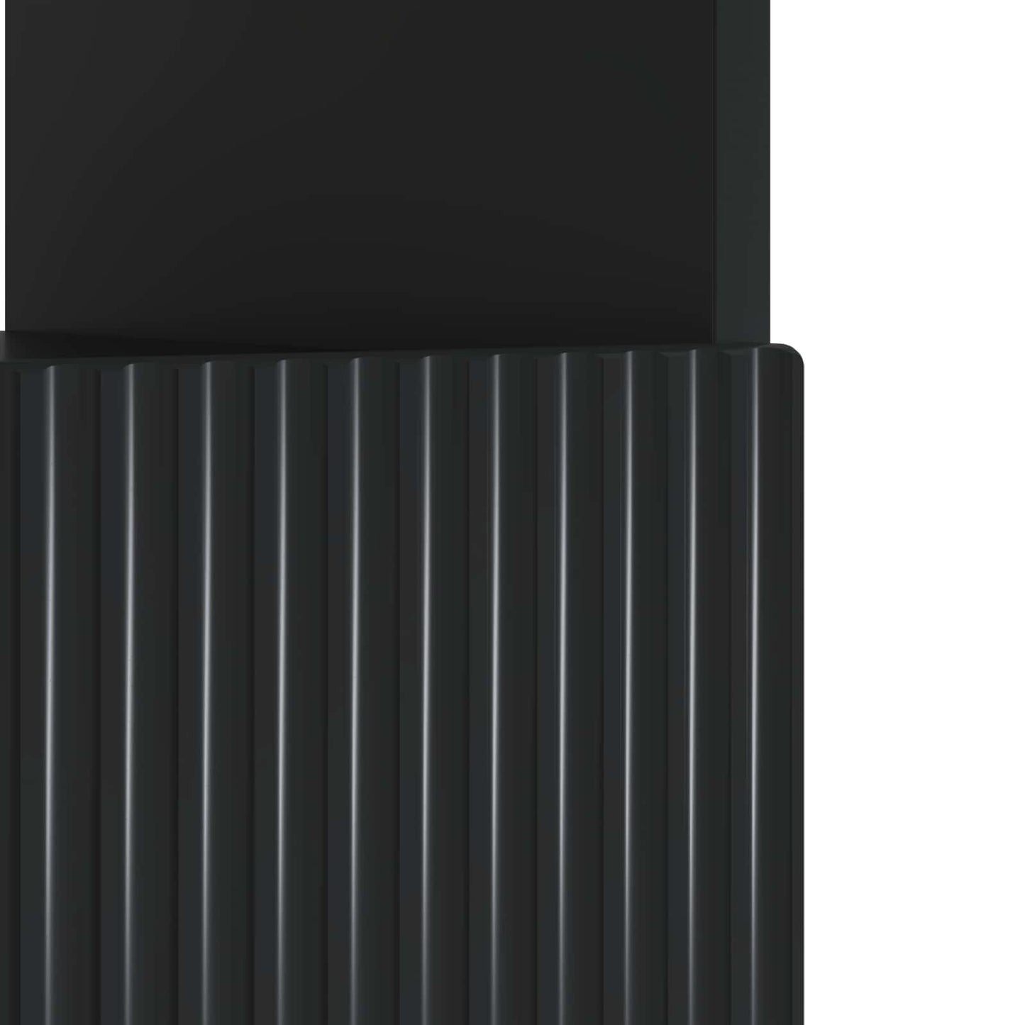 vidaXL LED TV Cabinet Black Engineered Wood