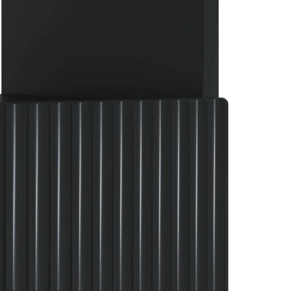 vidaXL LED TV Cabinet Black Engineered Wood