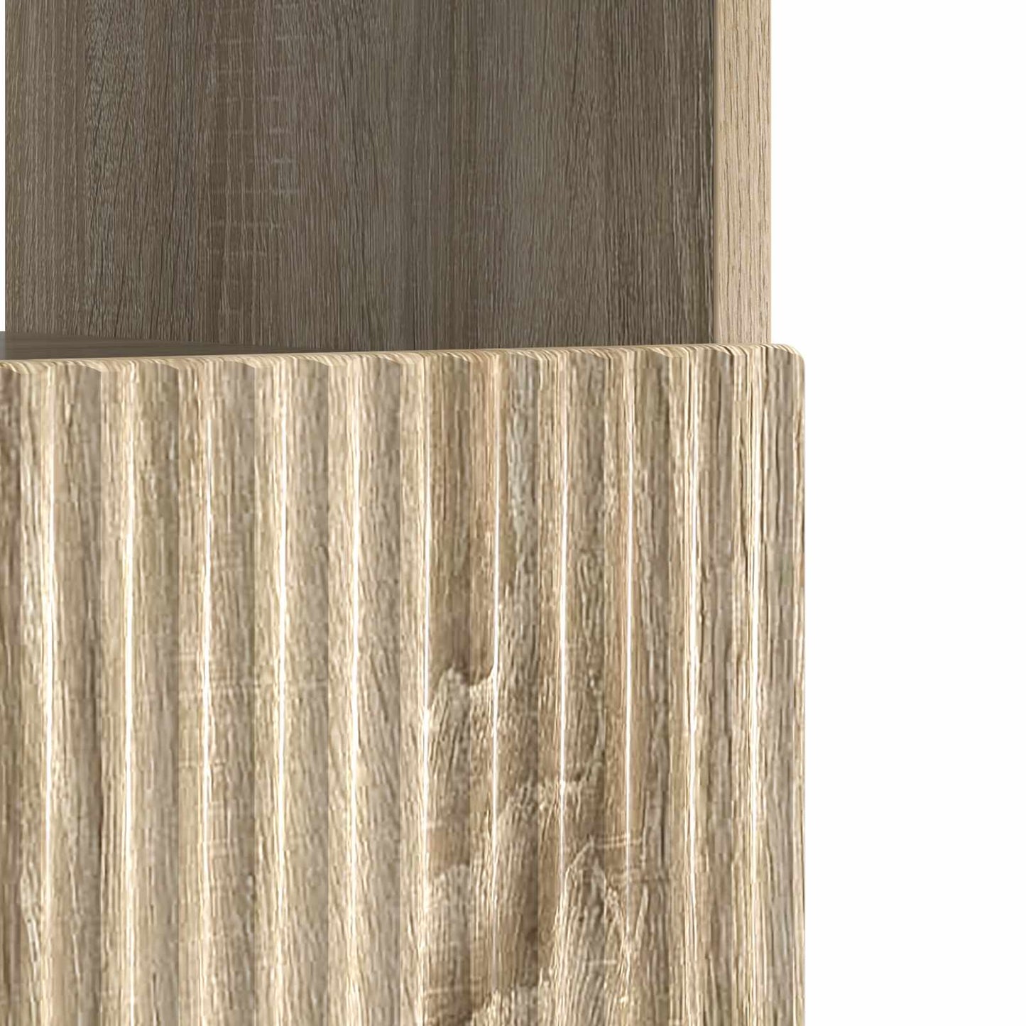 vidaXL LED TV Cabinet Sonoma Oak Engineered Wood