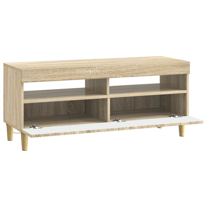 vidaXL LED TV Cabinet Sonoma Oak Engineered Wood