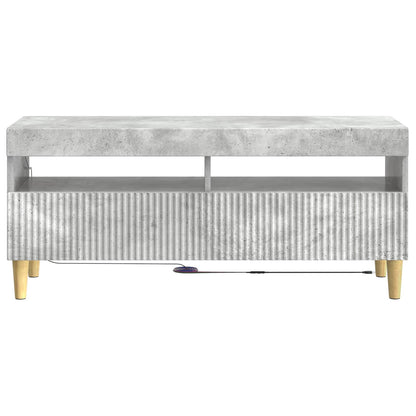 vidaXL LED TV Cabinet Concrete Grey Engineered Wood