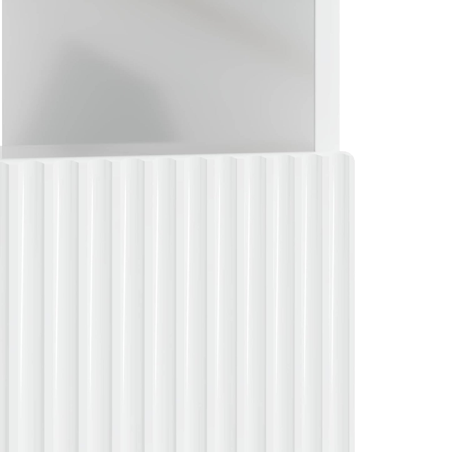 vidaXL LED TV Cabinet High Gloss White Engineered Wood